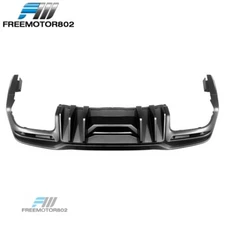 Fits 24-26 Mustang Competition Gloss Black PP Rear Bumper Diffuser Lip Spoiler