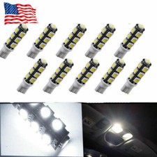10x T10 194 168 W5W 2825 Super White LED License Plate Interior Light Bulb 6000K