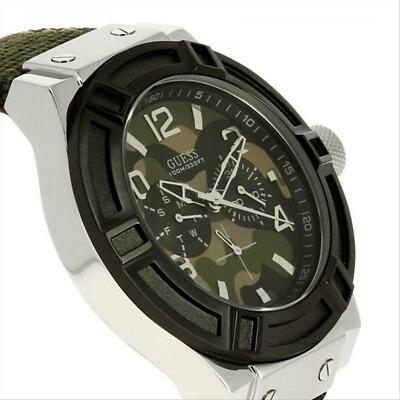 GUESS Orologio Uomo 45 Mm - Cassa Argento, Quadrante Nero, Cinturino In Silicone Nero, Multifunzione - 4