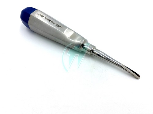 German 4.mm Curved Dental Surgery Extracting Extraction Luxating Elevator-BLUE - Picture 2 of 11