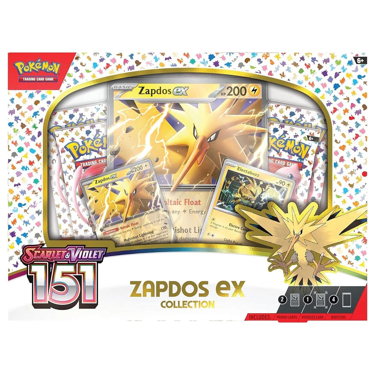 Pokemon Trading Card Game: Scarlet and Violet 151 Collection Zapdos ex