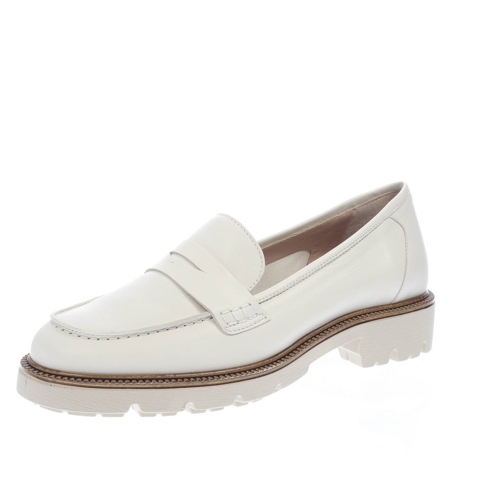 Чинция Валле Мокассини в Пелле Бьянко - Талья 35 [22,5 см] Scarpe Donna