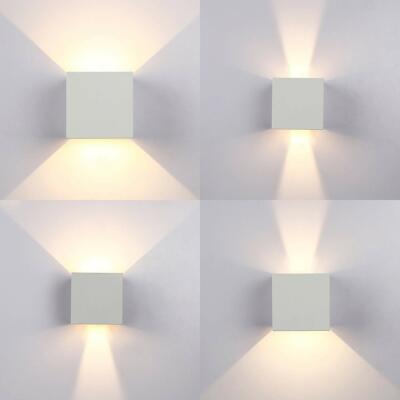 Applique Doppio Nero Cubo Led 6W Luce Regolabile IP65 Faretto A Muro Parete Fredda Bianca 6500k 58267360 - Foto 10
