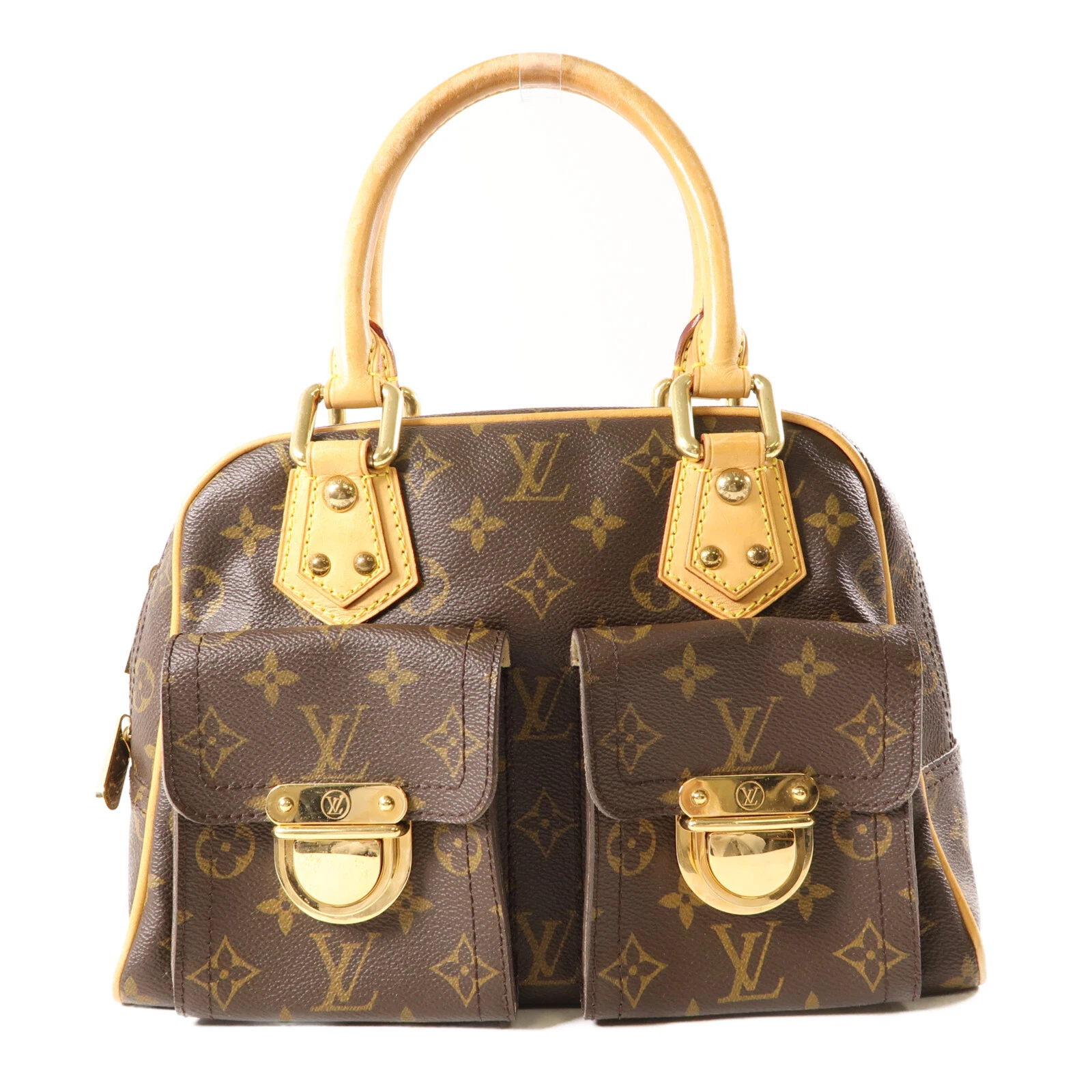 LOUIS VUITTON（LV） Borsa a mano Louis Vuitton LV GHW Manhattan PM M40026 monogramma marrone
