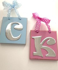 Kids Room Decor Pink Wooden Alphabet Letter Size: 5.5x6x1in.