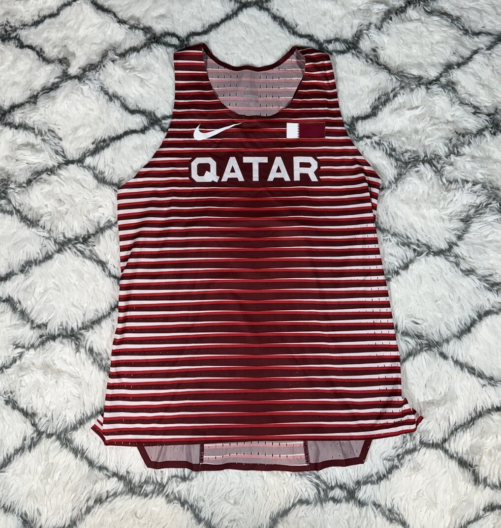 NIKE Pro Elite Qatar Track & Field Running Singlet Tank Men's L *NEW* CI8115-XXX