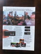 1985 vintage original print ad Introducing The Whistler Radar Detector