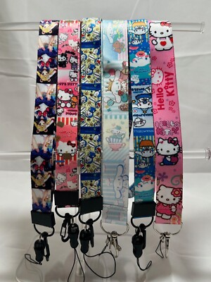 Anime style lanyards Sailor Moon, Cinnamoroll, Hello Kitty