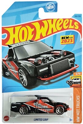 Mainline Hot Wheels Limited Grip Black Widow Red and Black HKG56
