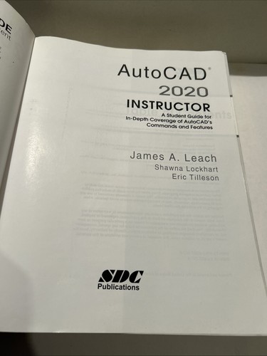 AutoCAD 2020 Instructor - Perfect Paperback by Leach/Lockhart/Tilleson - Picture 4 of 8