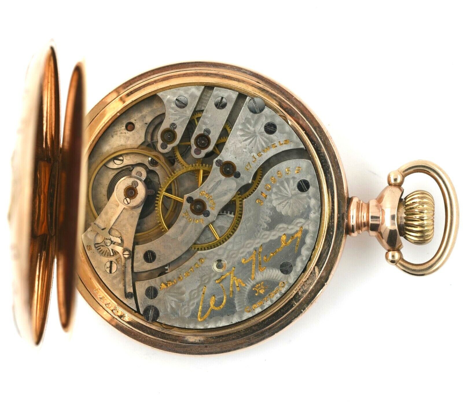 Hampden Watch Co. Grade Wm. McKinley Pocket Watch image 1