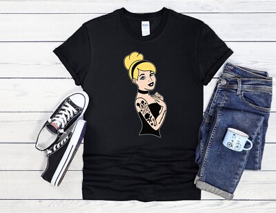 Punk Cinderella Goth Herren Damen Jutebeutel Unisex Hoodie Baseball T-Shirt Top 3659