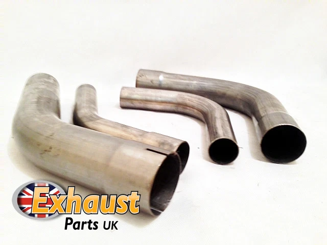 EXHAUST PARTS UK 45 Degree Exhaust Mandrel Bends Stainless Steel All Sizes Universal Tubing Swage