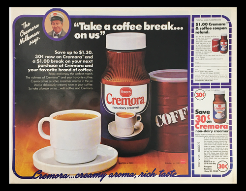 1982 Borden Cremora Non-Dairy Creamer Circular Coupon Advertisement | eBay