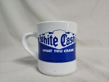 White Castle Coffee Mug-double side "What You Crave" Restaurant Diner Style 1998
