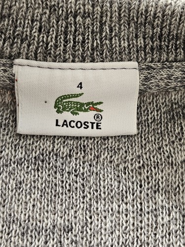 Lacoste Pullover Herren Gr. 4 oder M grau College Prepy Alligator Cardigan Wolldesign - Bild 3 von 16