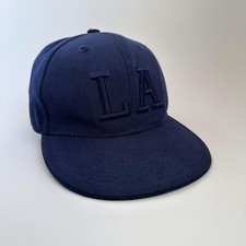LA Georgetown Collection Baseball Hat Fitted Size 7 1/4 58 cm Blue Authentic Cap