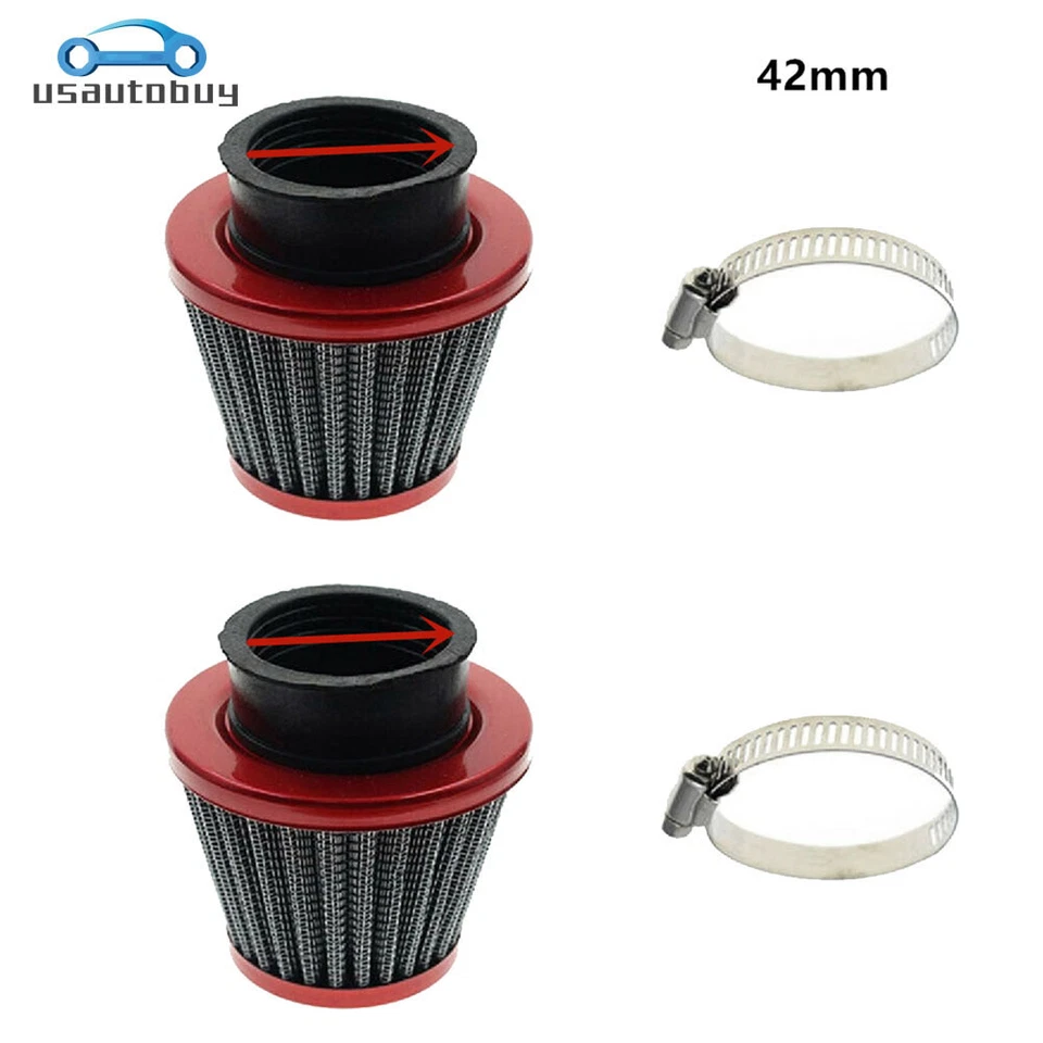 4 x 42mm Air Filter For Kawasaki KZ900 KZ900A KZ900B Z1 900 KZ1000 KZ1000A Carb - Image 2 of 4