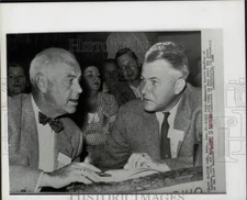 1960 Press Photo Harold Handley & Bert Combs at Conference of Governors, Montana