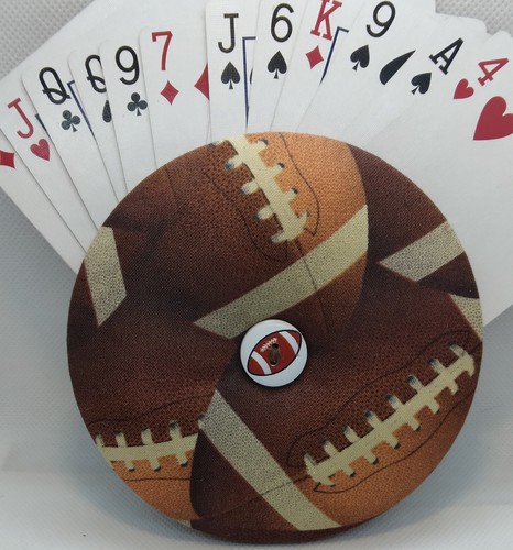 Footballs Heavy Duty Playing Card Holder (Size Large & Small) - Picture 3 of 4