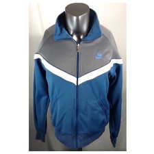 Vintage 80s Nike Colorblock Track Jacket Medium Nike Blue Tag Zip Up Workout