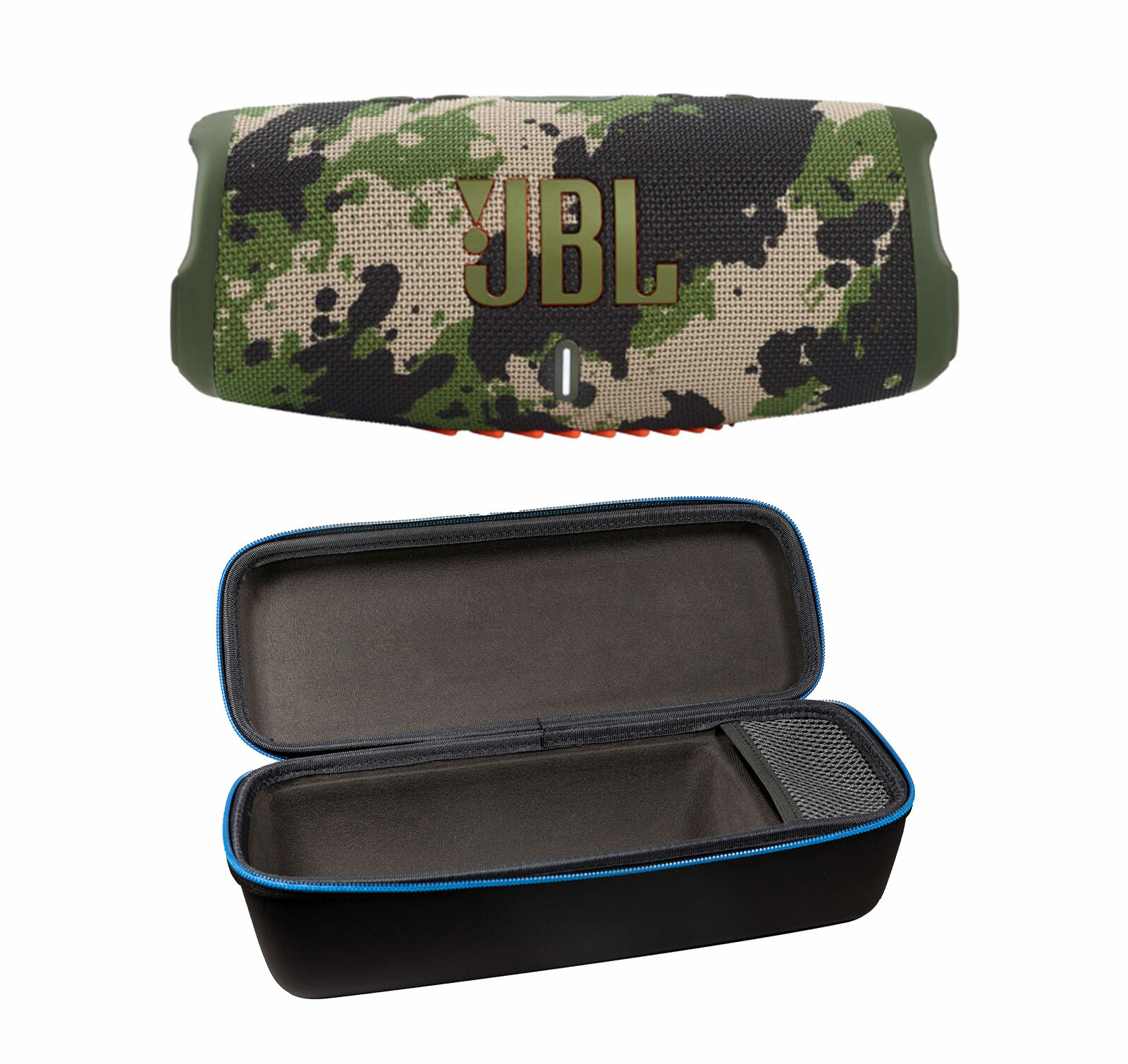 JBL Charge 5 Squad Bluetooth Speaker & divvi Hardshell Case