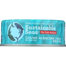 Tuna Albcre Watr No Salt  5 Oz(Case Of 12) By Sustainable Seas