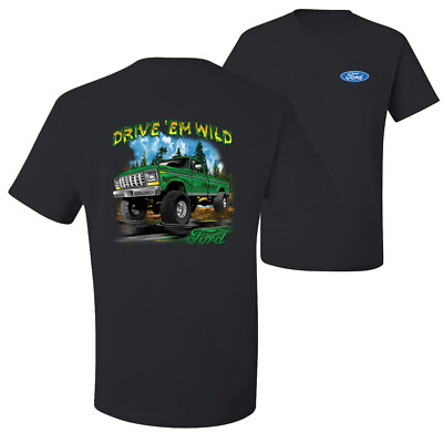 Drive Em Wild Green 1970 Ford Bronco Graphic Men Tshirt