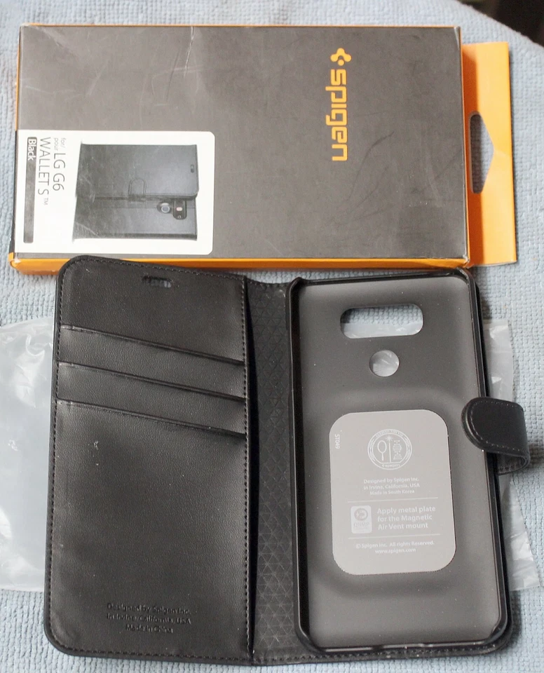 SPIGEN LG G6 WALLET S BLACK FOLIO CASE - A21CS21242 — 第 2/4 张图片