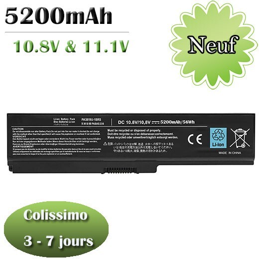 Batterie L750D Toshiba Satellite pour réparer un ordinateur qui ne charge plus