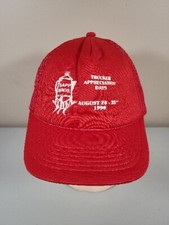 Vintage 1990 Sapp Bros. Trucker Appreciation Days Red Snapback Hat