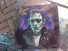 2017 FRANKIE BOY ROCKABILLY FRANKENSTEIN SIGN 12" SQUARE GAUGE AMERICAN STEEL
