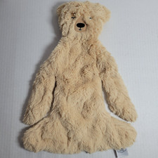 Slumberkins Honey Bear Plush Lovey Beige Teddy Flat Snuggler Baby Toy 14"