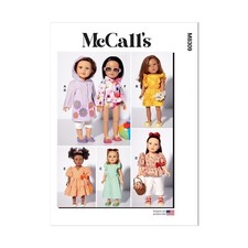 McCalls Schnittmuster M8309 - Puppenkleider für 46 cm  Puppe