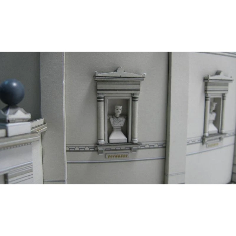 PAPER MODEL KIT ARCHITECTURE PANORAMA MUSEUM DEFENSE 1/150 OREL 131 - Image 2 of 4