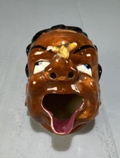 Vintage Figural Big Mouth Ashtray Cigar Cigarettes 1940’s Unique Novelty