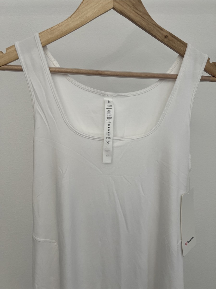 Lululemon Pima Cotton Open Back Midi Dress NWT Sizes 2 4 6 8 10 12 White  Cotton | eBay