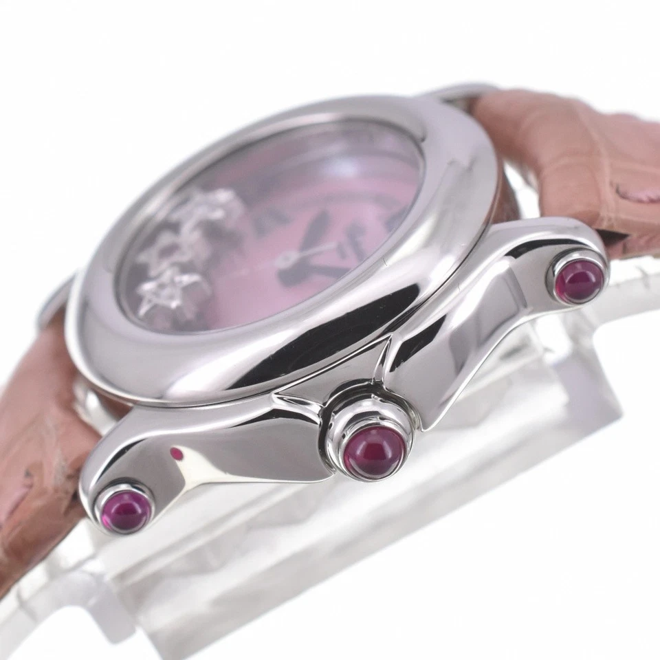 Chopard Happy Sports 27/8245-21 3P Estrella Rosa Concha Cuadrante Cuarzo Damas R#141452 Foto 3 de 4