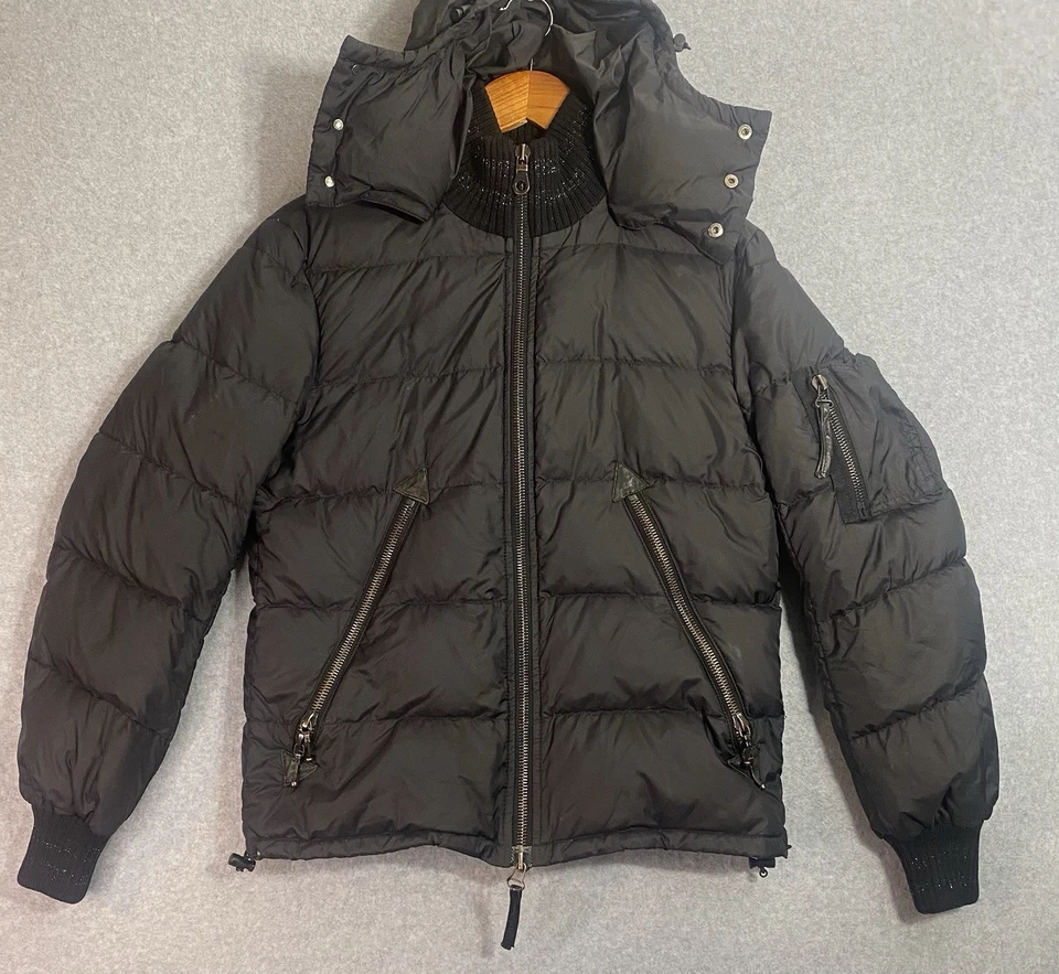 Chaqueta acolchada de plumón negra Duvetica Made In Italy Polluce B para hombre talla 44 Foto 3 de 4