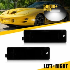 2Pcs Rear Reflector White LED Side Marker Light For 1998-02 Pontiac Firebird USA