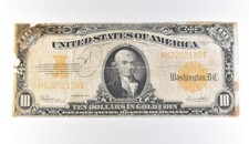 1922 $10 Gold Certificate Large Note Yellow Seal *9703