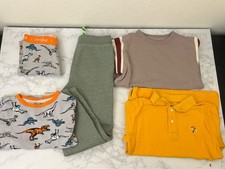 CREWCUTS Cat  Jack Tops And Bottoms Boys M 8-9 Lot Of 5 Shirt Sweatpants G2