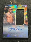 2026 Topps Midnight UFC Dustin Poirier Fight Glove Relic Auto /8 Daybreak CF18
