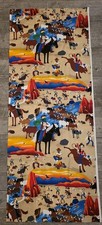 Cowboys Multicolor Kids Fabric 100 Cotton 54" X 44" Timeless Treasures