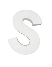 12 Inch Smooth Foam Letters Letter S Arts Craft DIY Project Event Decoration