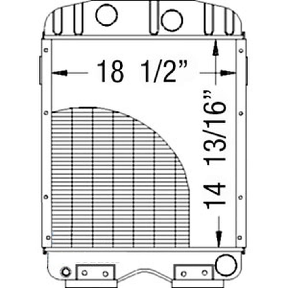 E1ADDN8005C Radiator Fits Ford New Holland Super Major Tractor
