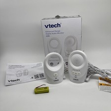 VTech DM1111 Enhanced Digital Audio Baby Monitor White Clean Tested And Works
