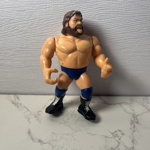 Vintage Hasbro WWF Wrestling Figure Hacksaw Gym Du...