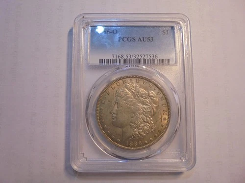 1886 O Morgan Silver Dollar PCGS AU 53 KEY DATE