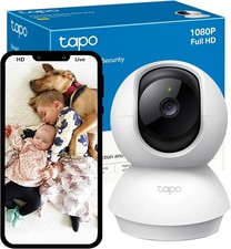 Tapo TC70 Pan/Tilt Indoor Camera House Security Camera, Dog Camera, No Monthly F
